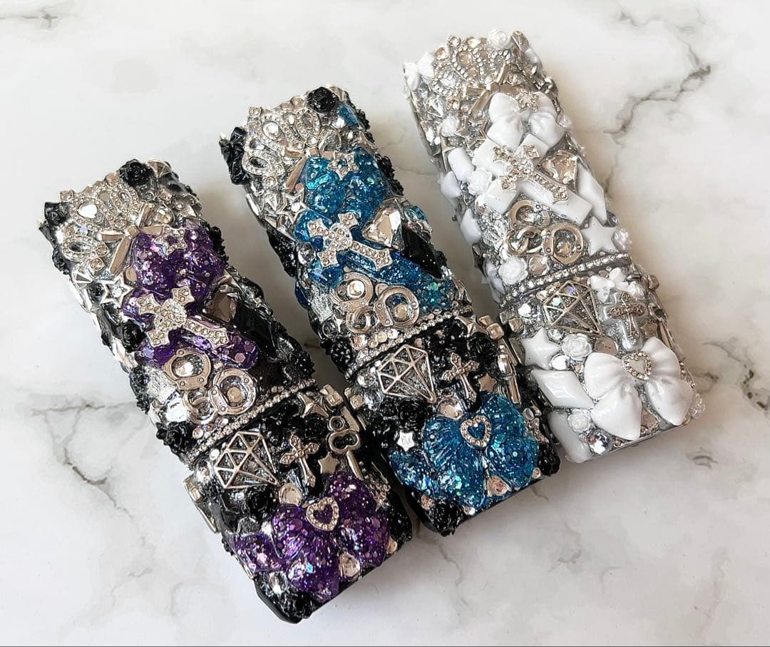 全面埋め尽くしdeco IQOSイルマワンデコケース IQOSデコ電子タバコ白