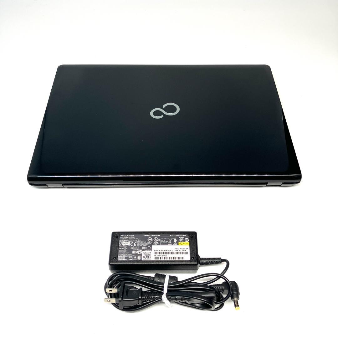 美品❤️ブラック★15.6型 SSD256GB i5 カメラ付 ノートパソコン