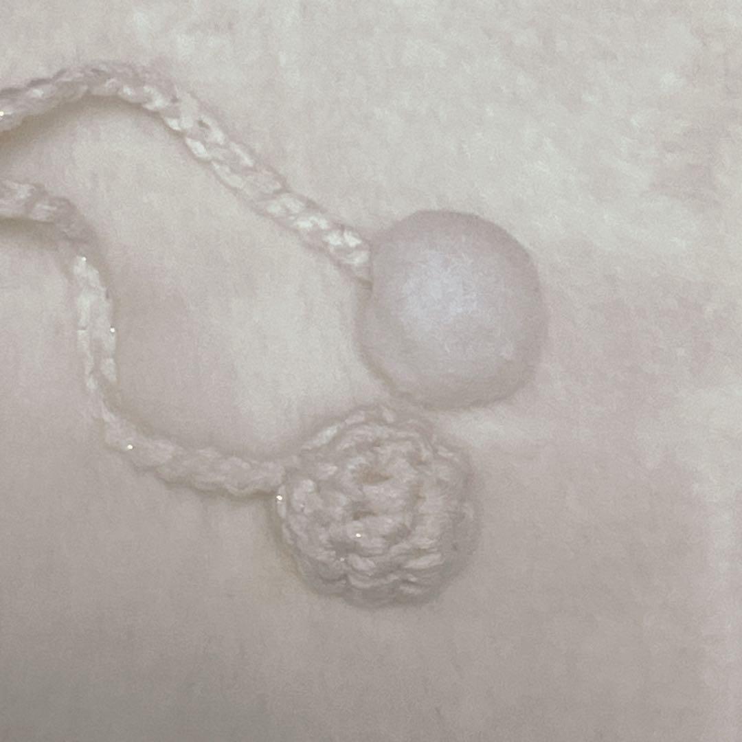 10㎝ ちびぐるみ　にじぱぺ　ぬい服　子ひつじちゃんボンネット　水色　8