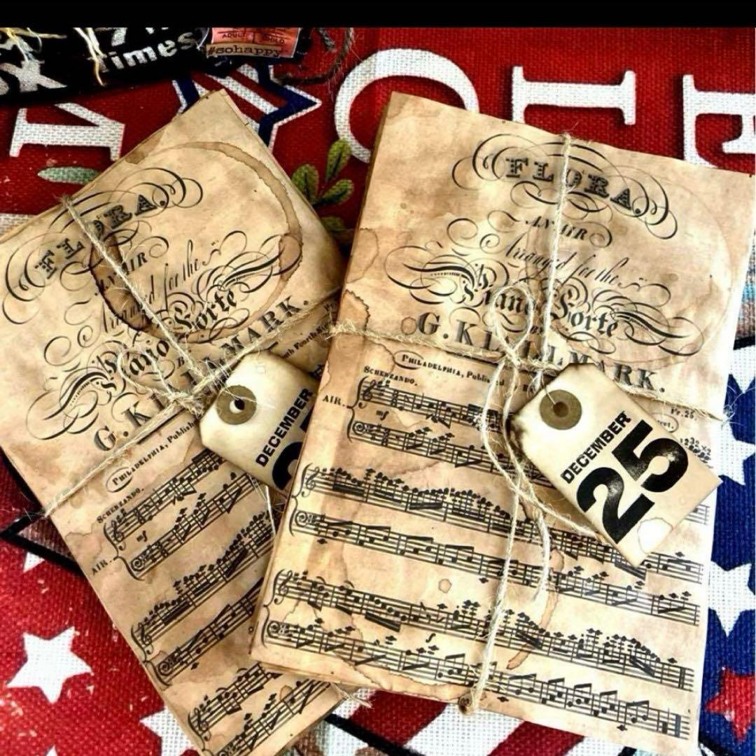 デザインペーパーコーヒー染め