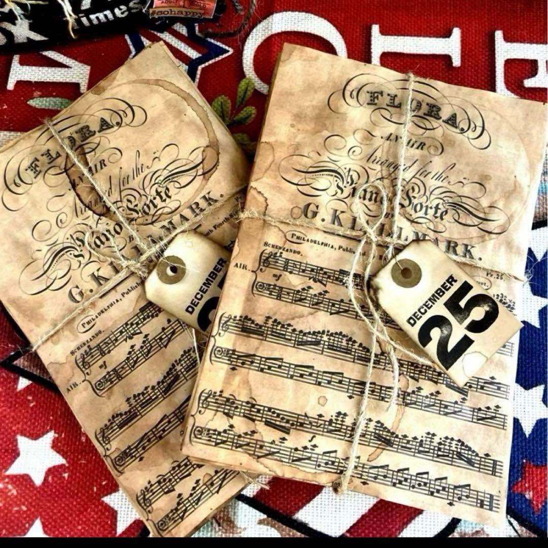 デザインペーパーコーヒー染め