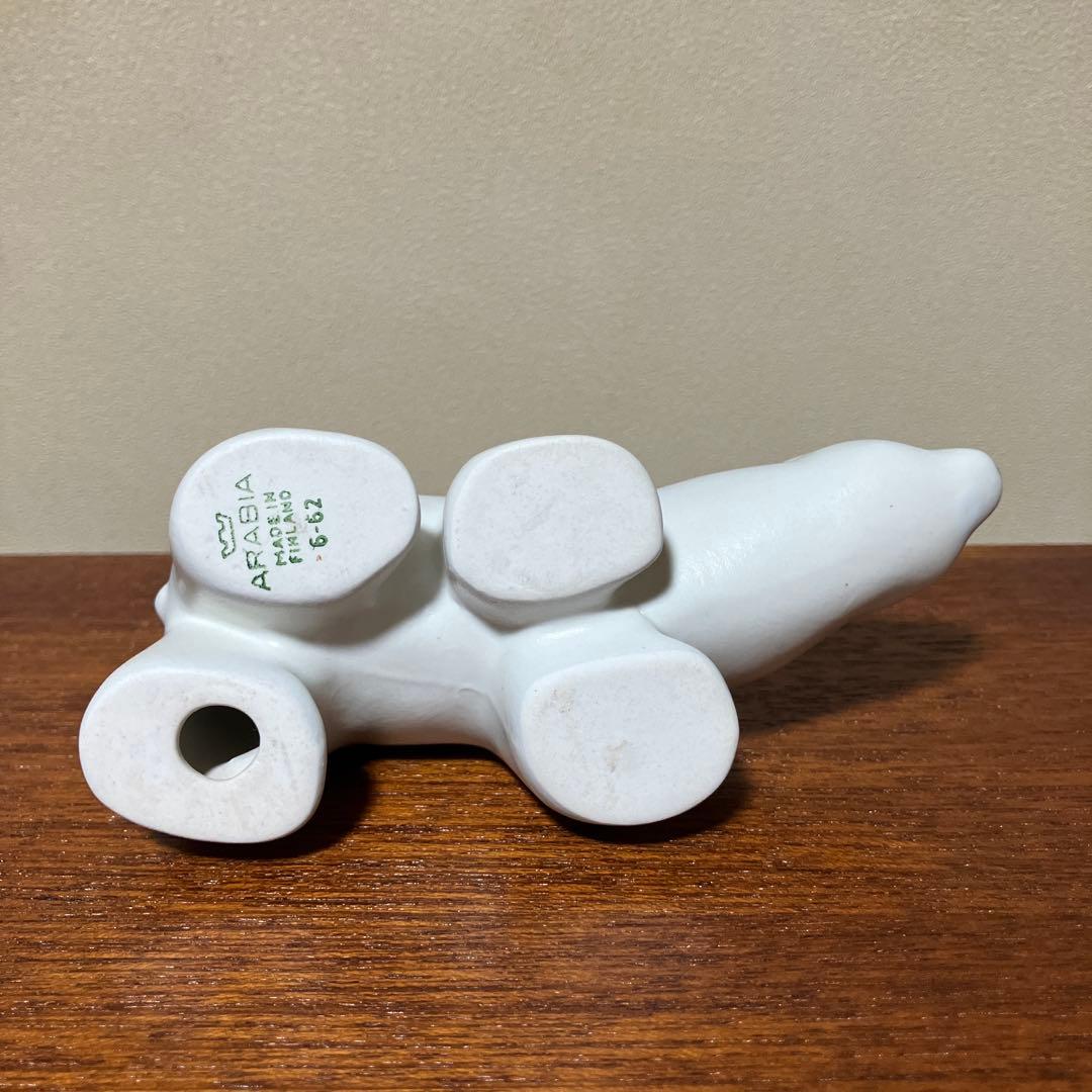 ARABIA ポーラベア シロクマ アンティーク ヴィンテージ 陶器置物