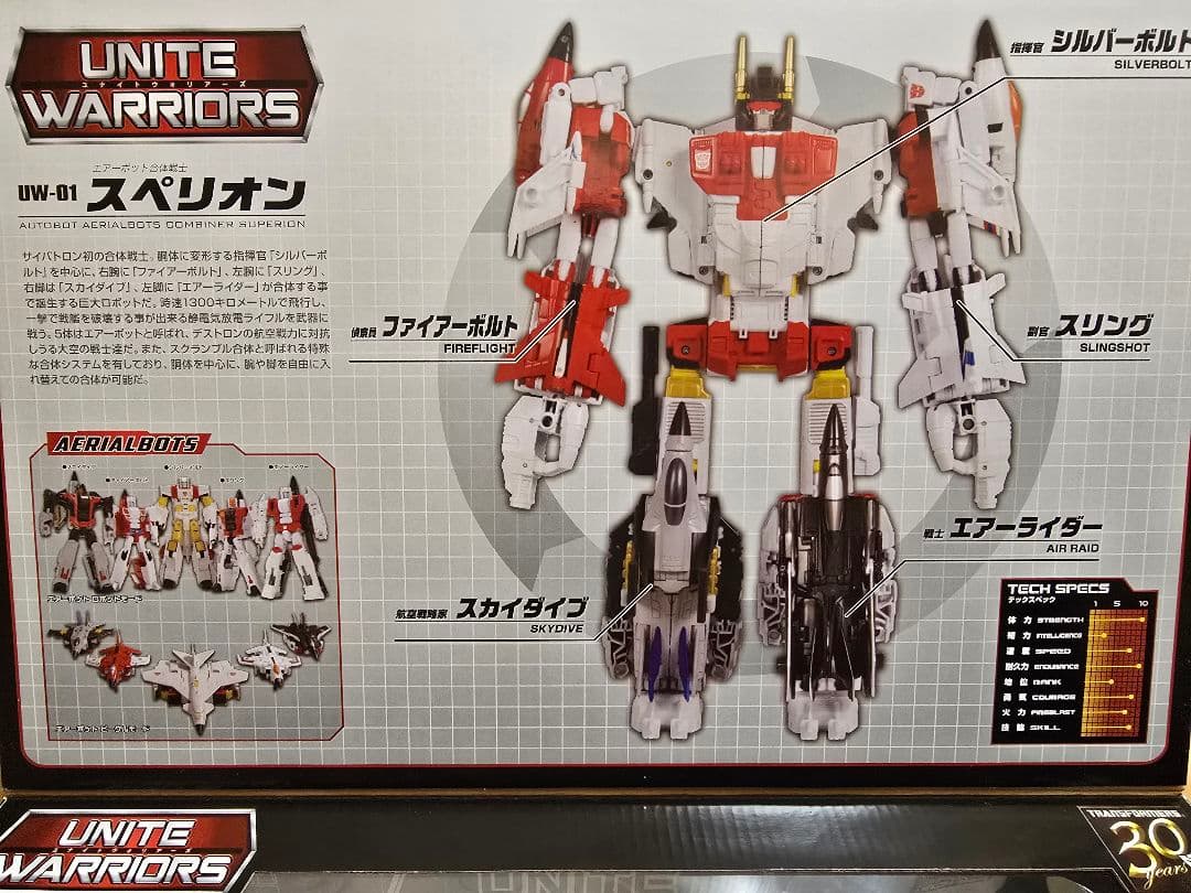 トランスフォーマー UW-01 スペリオン　アップグレードパーツ付き