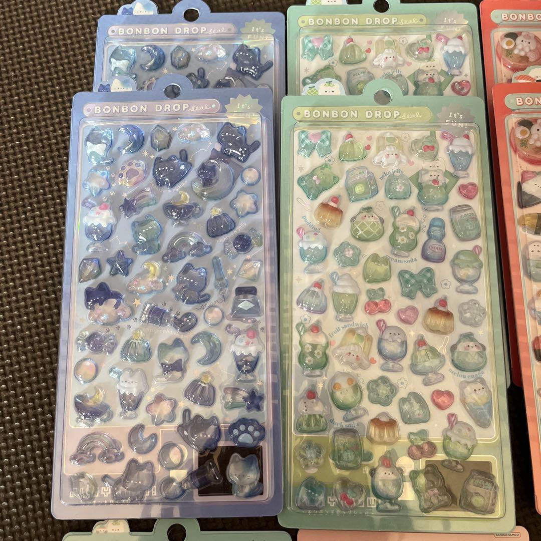 正規　ボンボンドロップ　シール　うるちゅる　カプセル　プチドロップステッカー