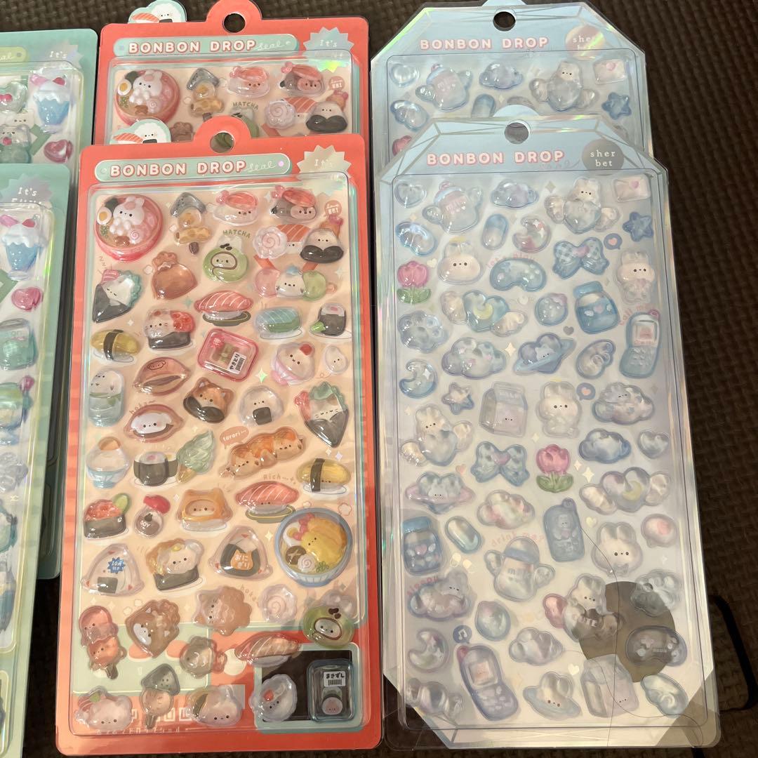正規　ボンボンドロップ　シール　うるちゅる　カプセル　プチドロップステッカー