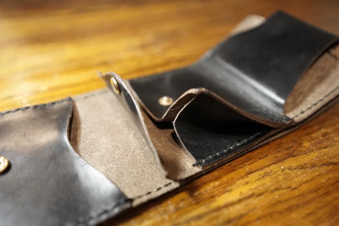 【受注生産】クロムエクセルショートウォレット　手縫い　【CSW-01】