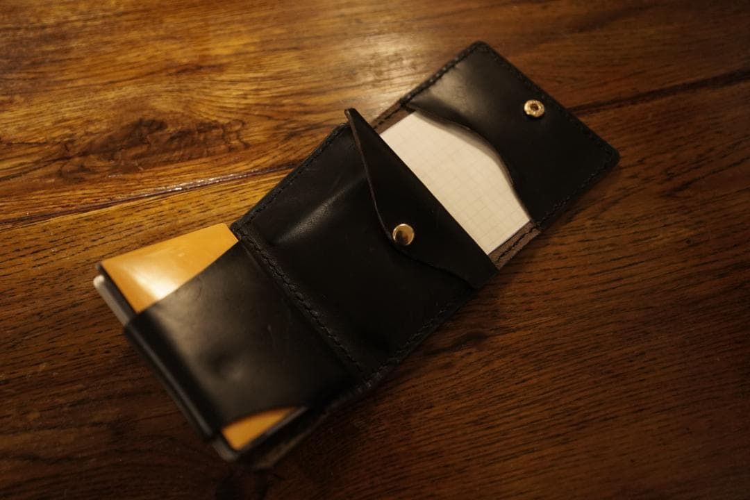 【受注生産】クロムエクセルショートウォレット　手縫い　【CSW-01】