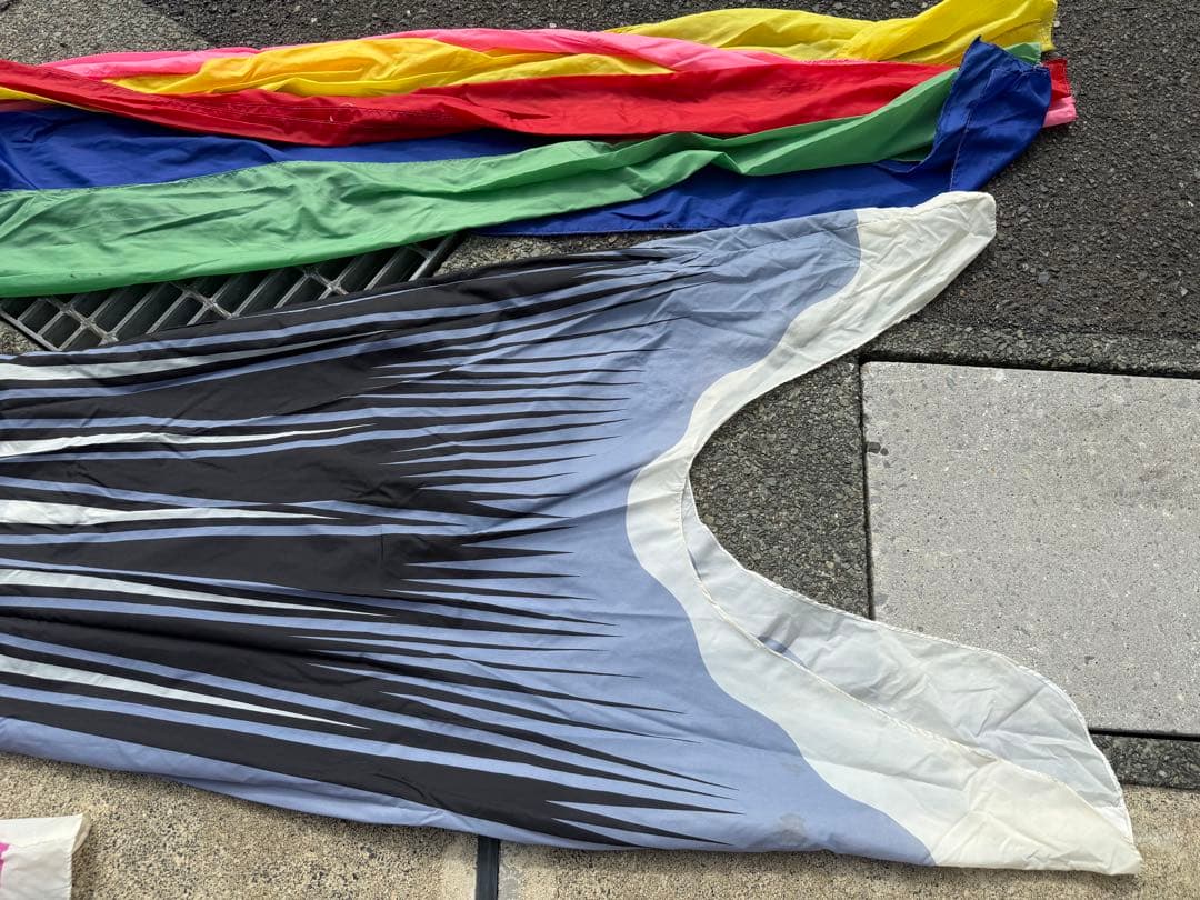 中古 鯉のぼり【A】5m 両面金太郎 こいのぼり 3色+吹流し こどもの日 節句