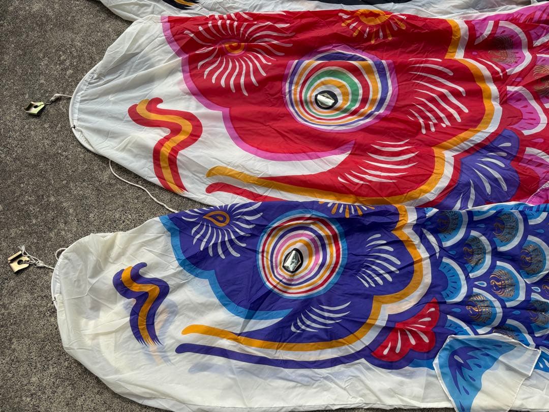 中古 鯉のぼり【A】5m 両面金太郎 こいのぼり 3色+吹流し こどもの日 節句