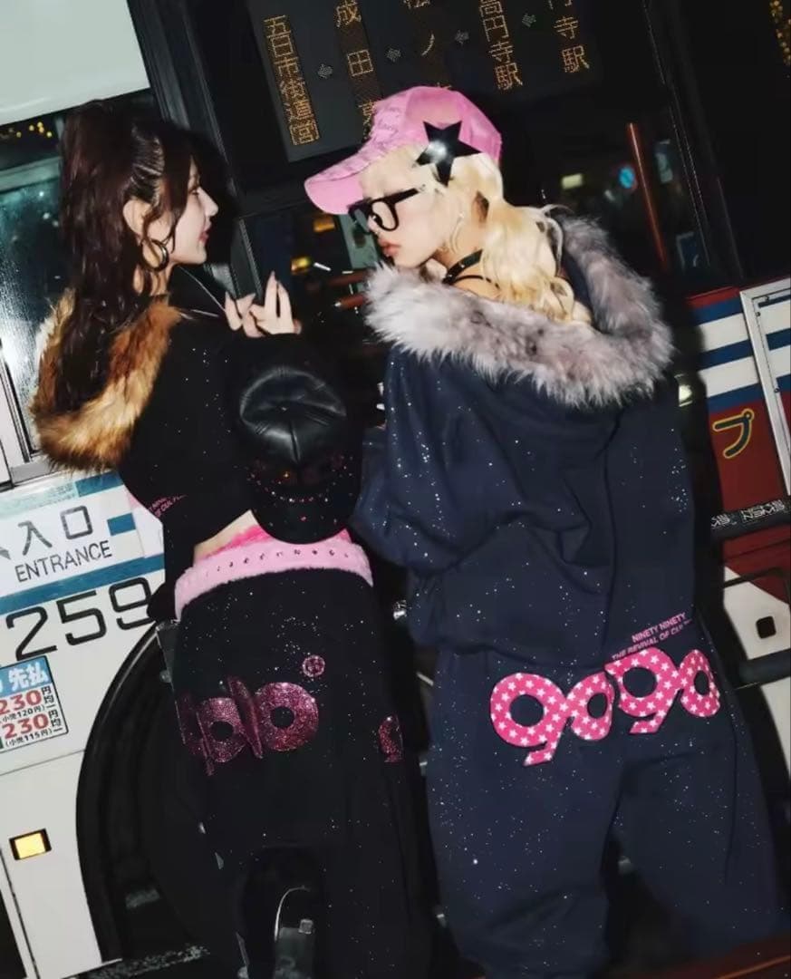 girl Valentine Zip Hoodie パーカーセットアップ