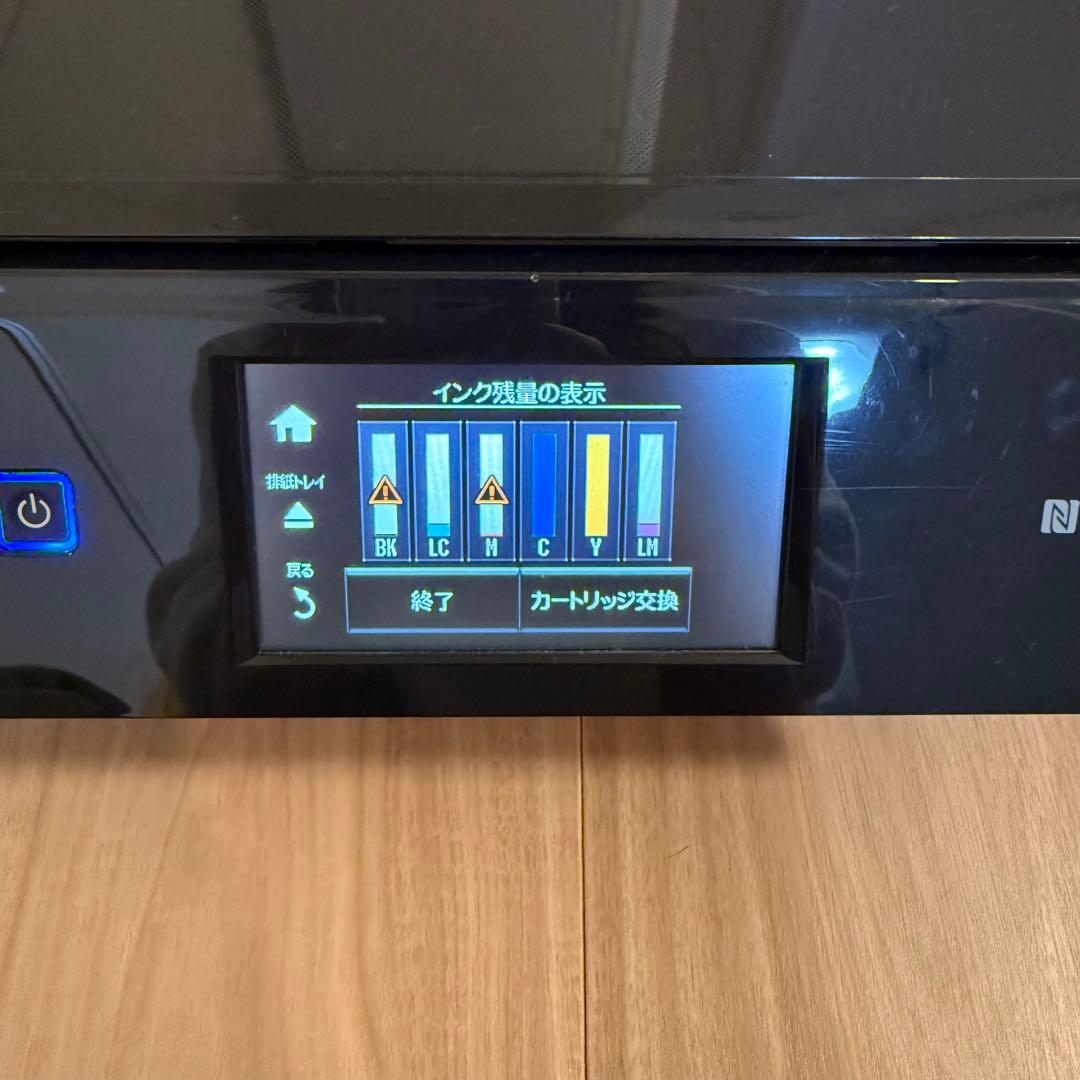 【美品】EPSONプリンター　EP808AB 純正インク残量あり　未使用4本付