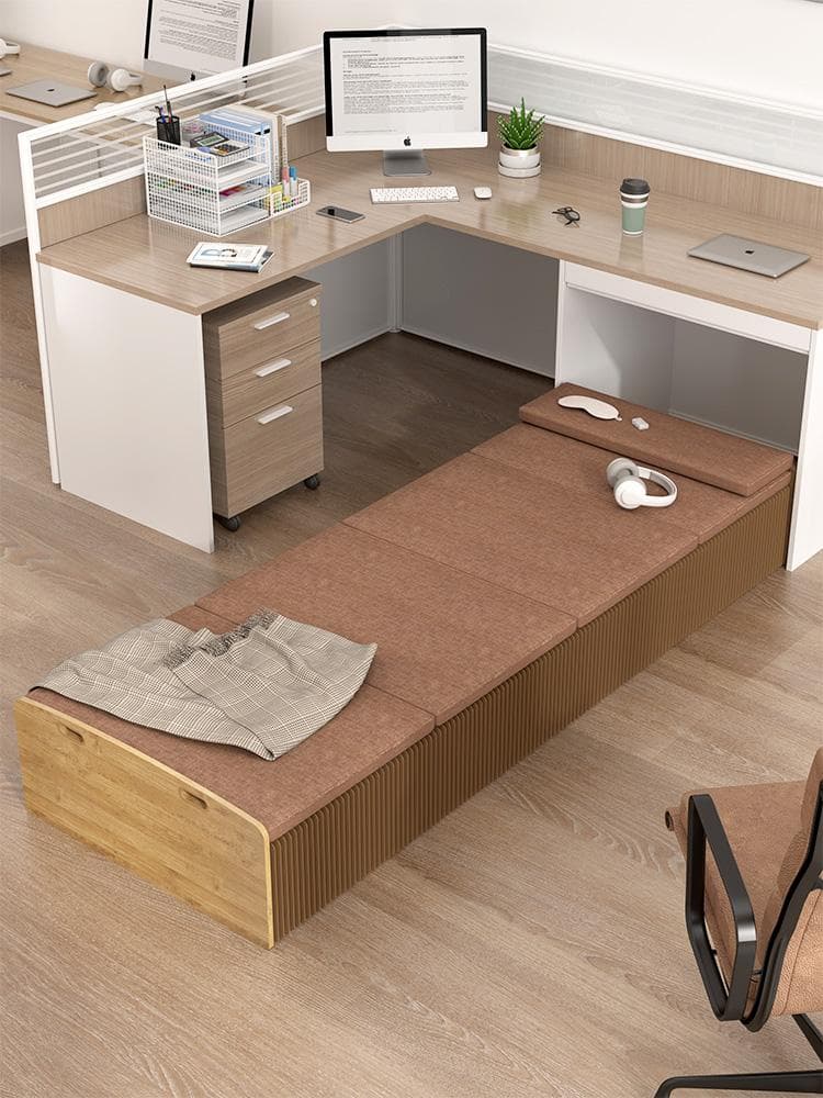 ペーパー折りたたみベッド幅100㎝高さ16㎝組立不要マットレス付き 一人暮らし