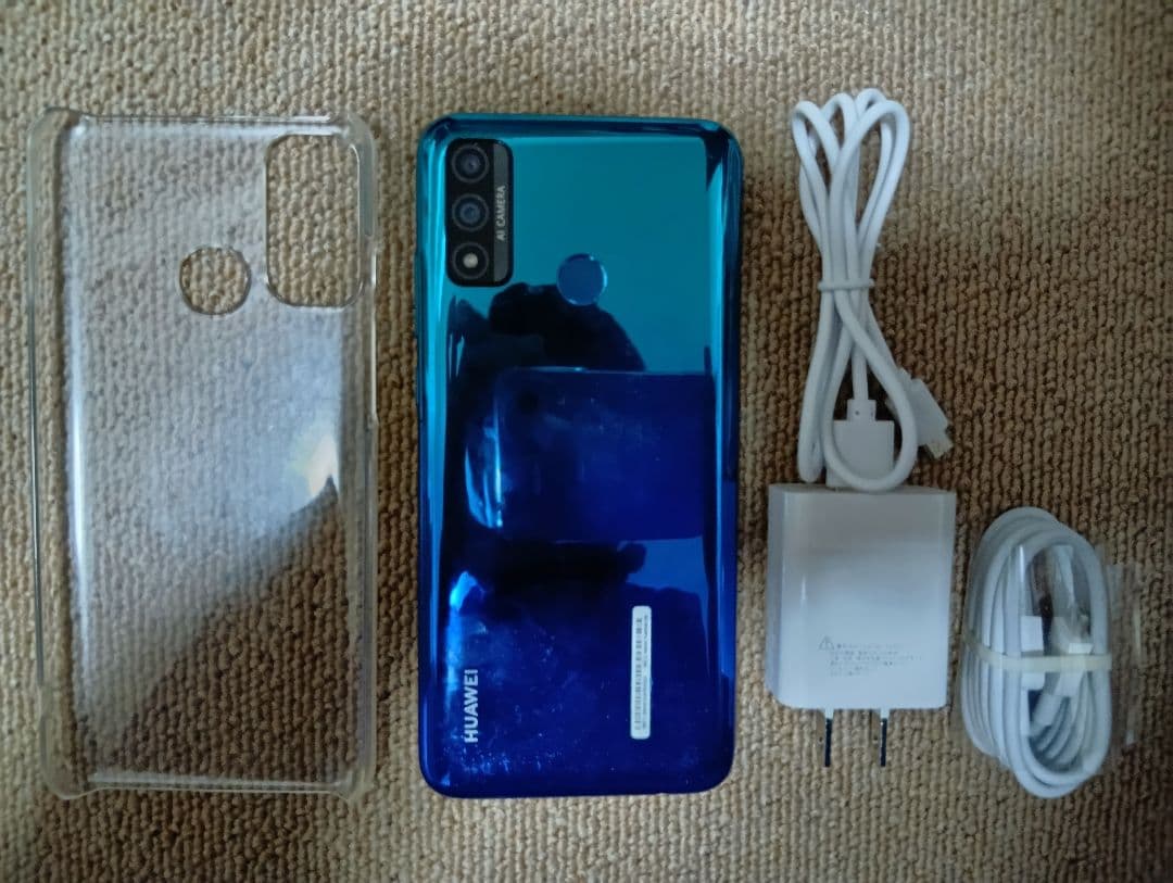 HUAWEI nova lite3+ 青 SIMフリー バッテリー交換済み