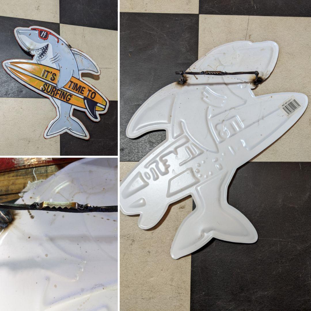 アメリカンヴィンテージ 壁掛け看板とアクセサリーホルダー ハンガーロッド