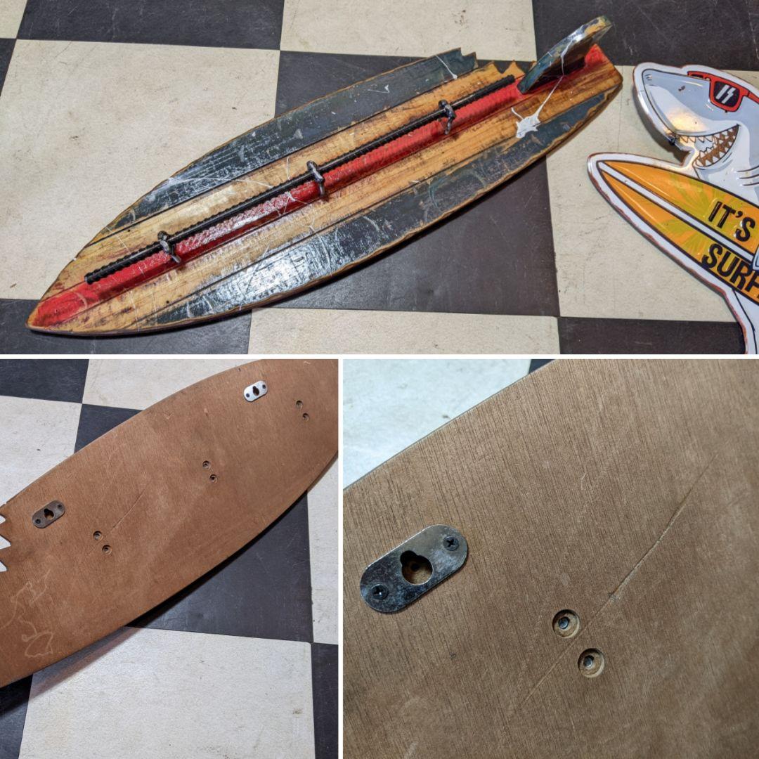 アメリカンヴィンテージ 壁掛け看板とアクセサリーホルダー ハンガーロッド