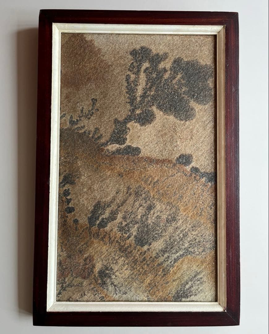 ブラジル　デンドライト　額装　アート　ヴィンテージ　ミッドセンチュリー　モダン