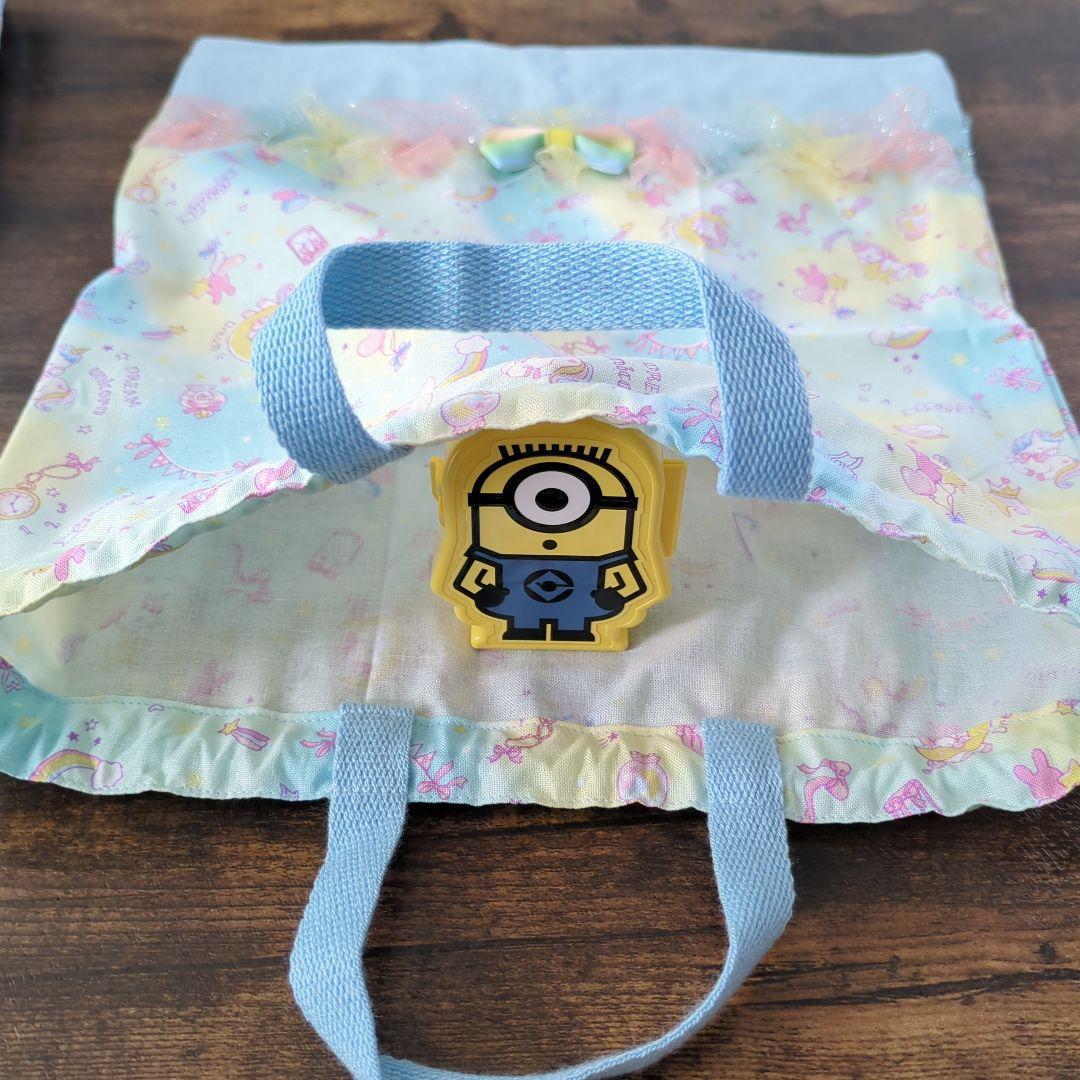 2026年　入園入学３点セット　ユニコーン　水色系　　レッスンバッグ　体操着袋