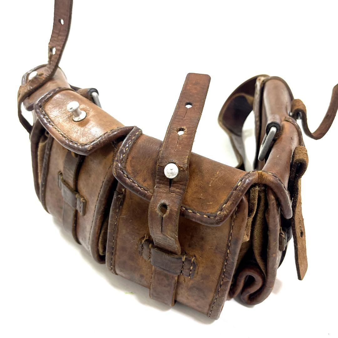 20s 30s ミリタリー　ヴィンテージ　スウェーデン軍　　マシンガンベルト