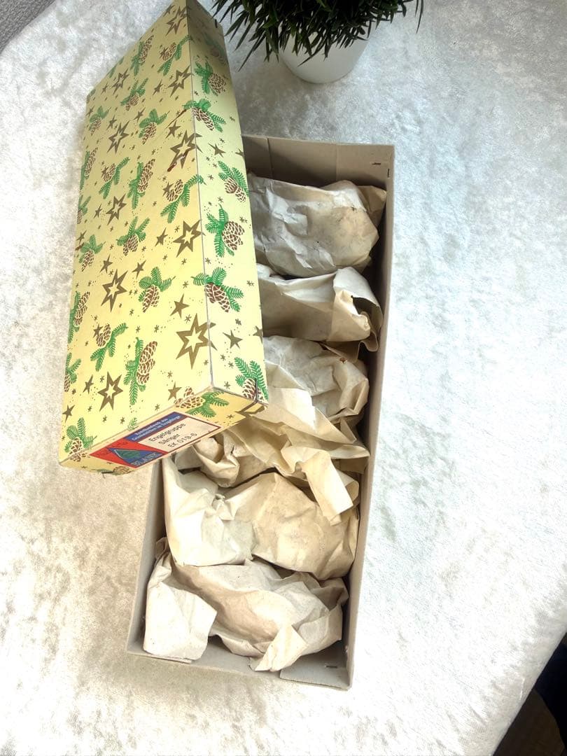 ［新品］ドイツ製　木製ミニチュア天使合唱隊の人形6体セット