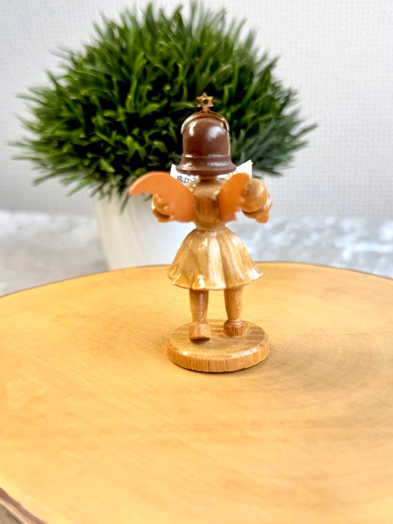 ［新品］ドイツ製　木製ミニチュア天使合唱隊の人形6体セット