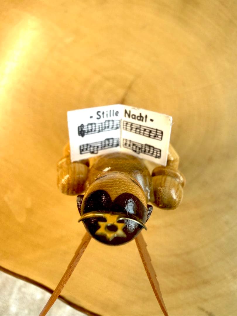 ［新品］ドイツ製　木製ミニチュア天使合唱隊の人形6体セット