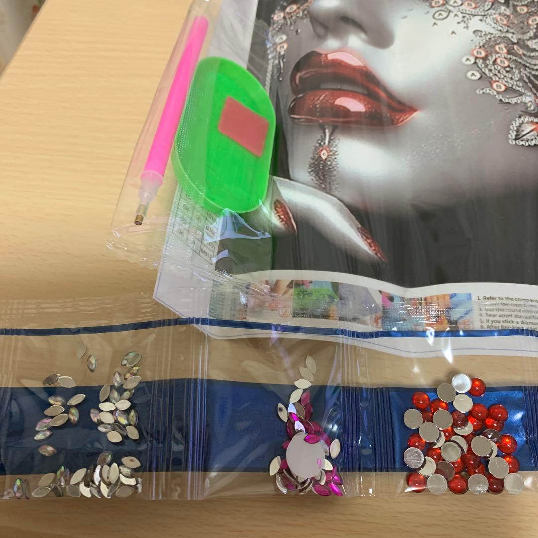 ★専用★ダイヤモンドアート特殊ビーズ　レディーフェイス　キットセット