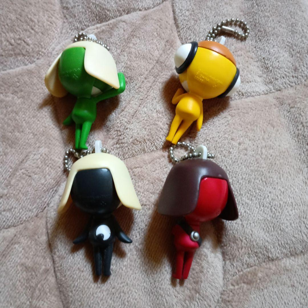 ケロロ軍曹　ケロッと回転キーチェーン　４個セット