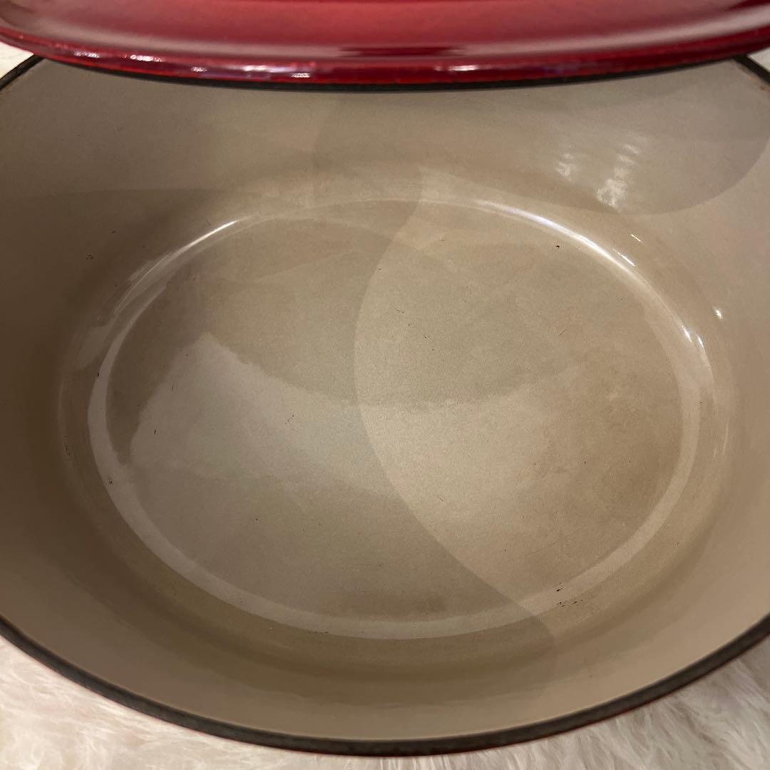 LE CREUSET 赤 オーバル鍋　25㎝