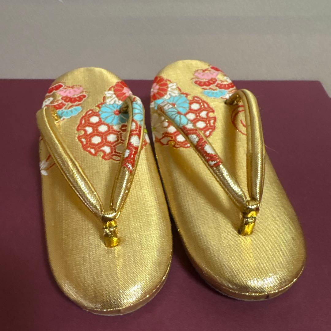 七五三用金色草履セット
