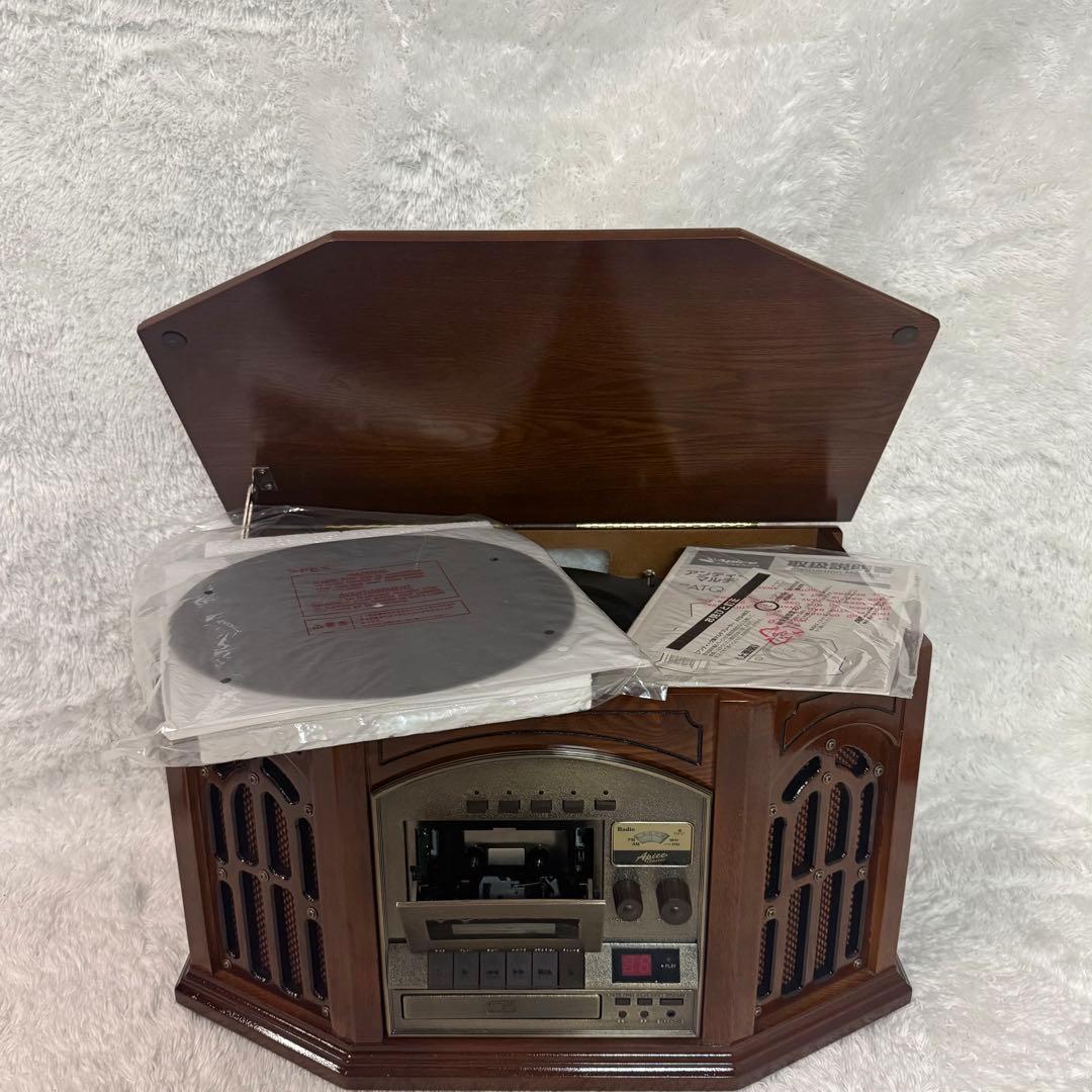 Apice ATQ-460 アンティーク調マルチプレーヤー レコード CD