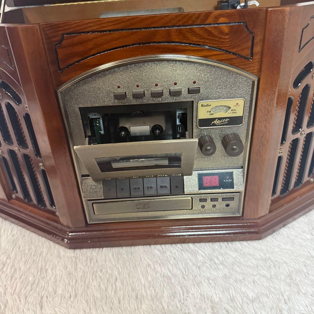 Apice ATQ-460 アンティーク調マルチプレーヤー レコード CD