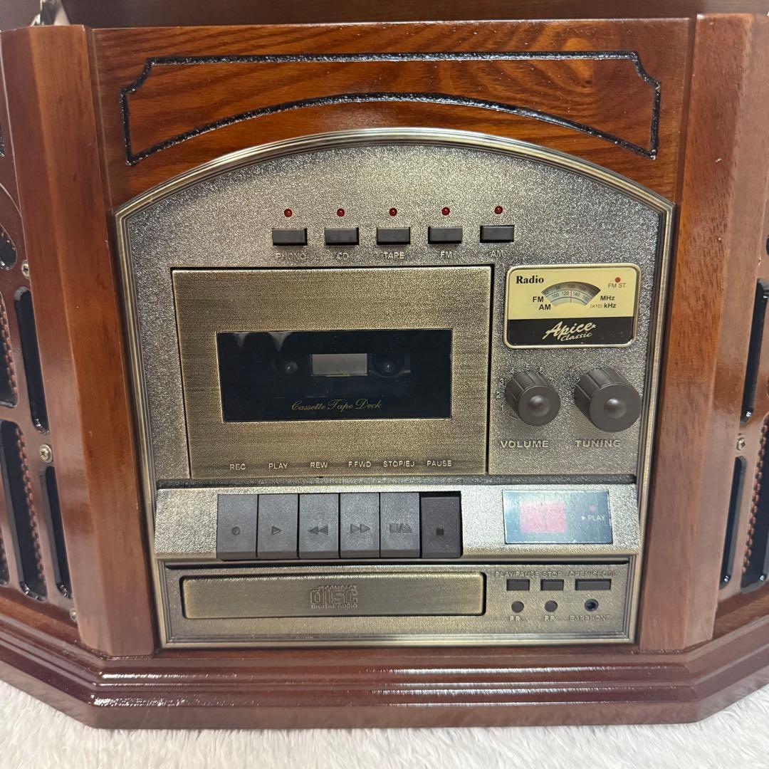 Apice ATQ-460 アンティーク調マルチプレーヤー レコード CD