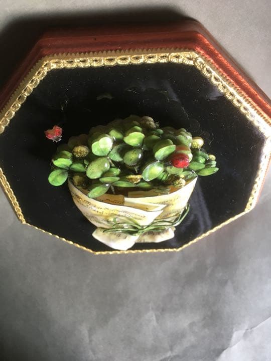 3-Dプレート　幸せを呼ぶクローバー