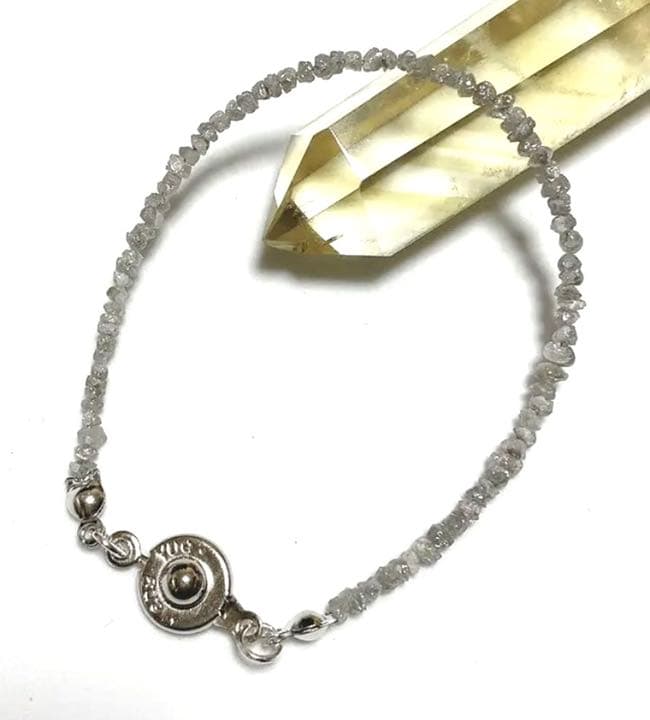 C077. シルバーダイヤモンド ブレスレット