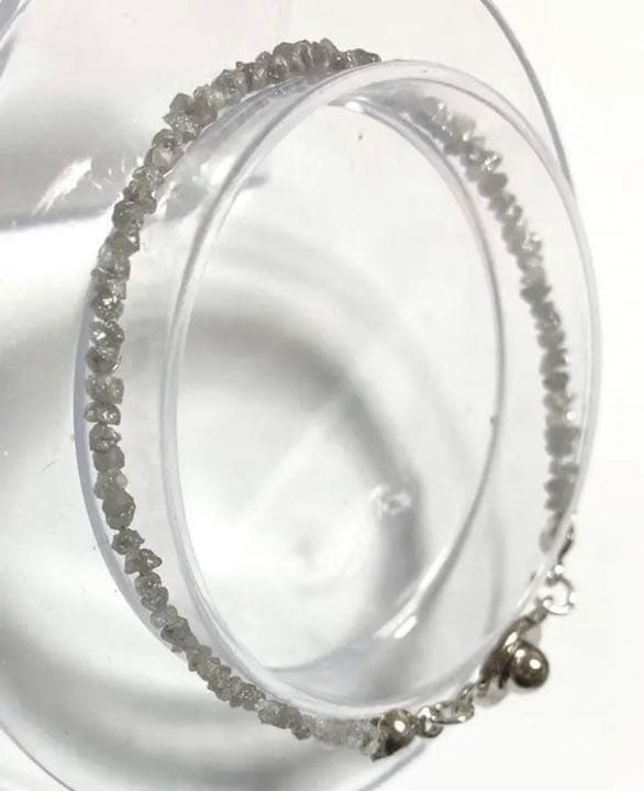 C077. シルバーダイヤモンド ブレスレット