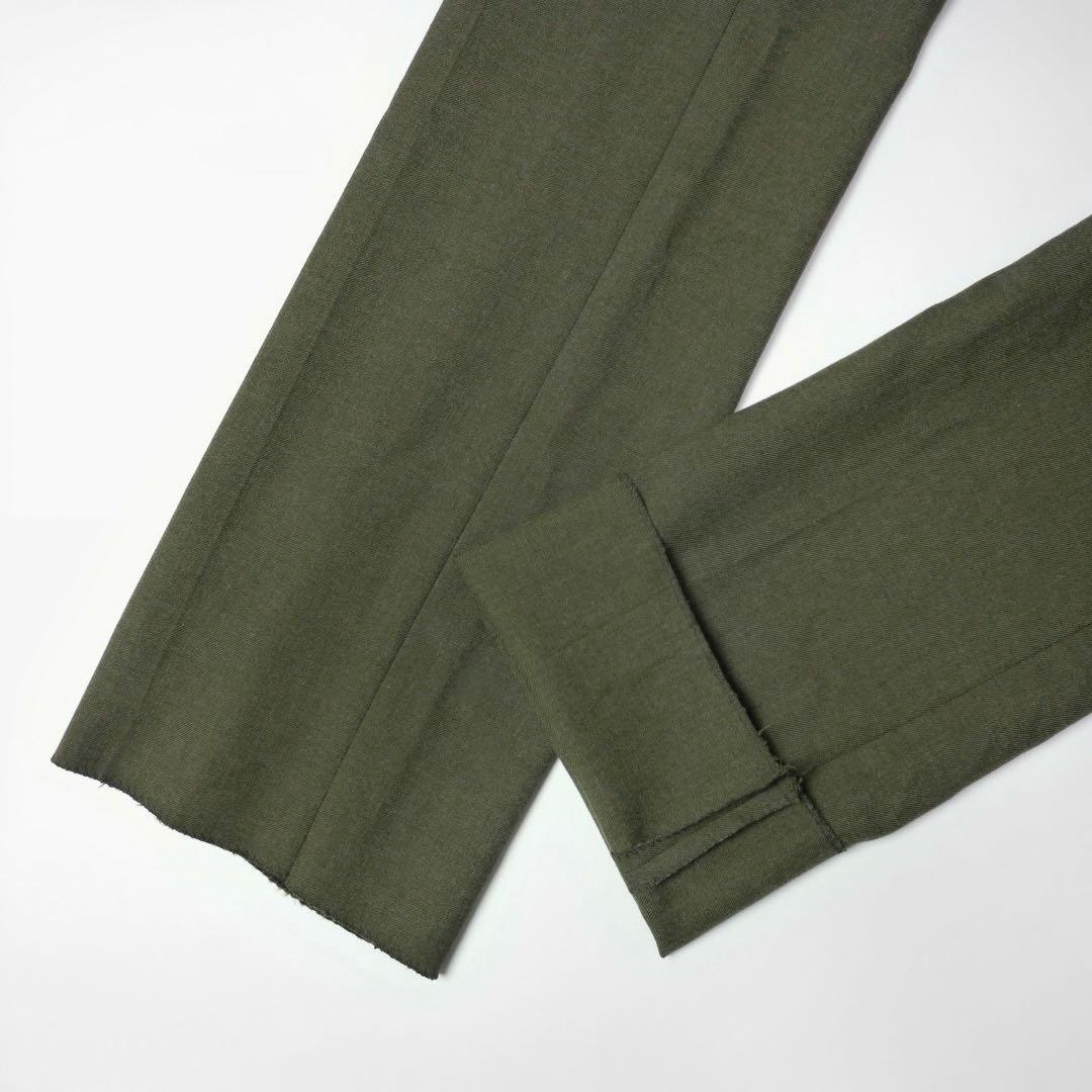デッド80sビンテージ ミリタリー ウール サージ スラックスW29ドレスパンツ