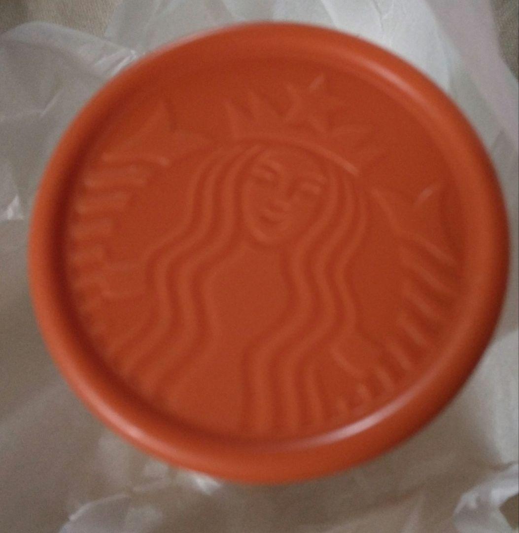 スターバックススヌーピー　ステンレスミニボトル　オレンジ