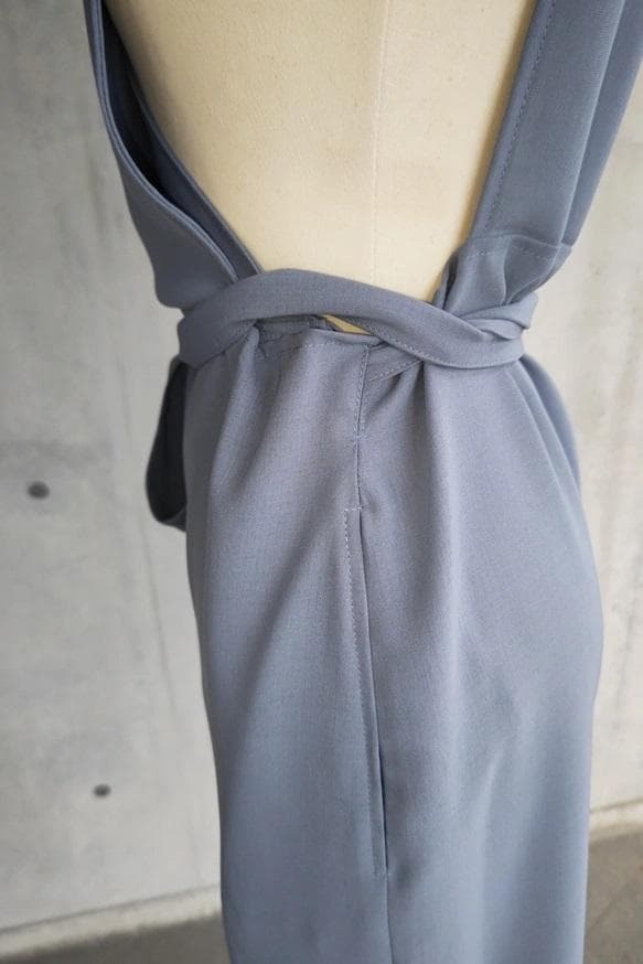 茶道お稽古に最適。ロングエプロン【7L-10L/日本製】127100-39-3