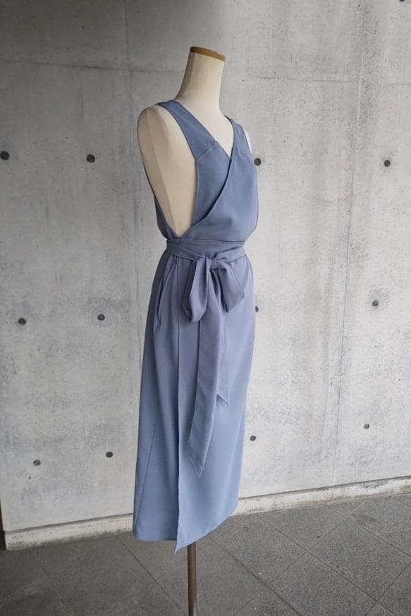 茶道お稽古に最適。ロングエプロン【7L-10L/日本製】127100-39-3