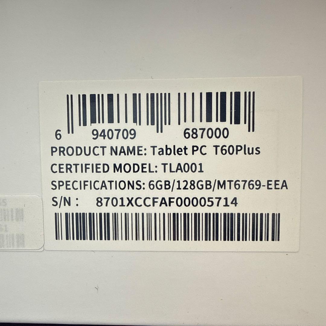 TECLAST T60 Plus Androidタブレット