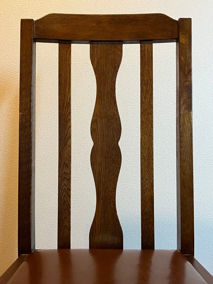 英国 アンティーク レプリカ ダイニング チェア ① 椅子 イギリス 木製