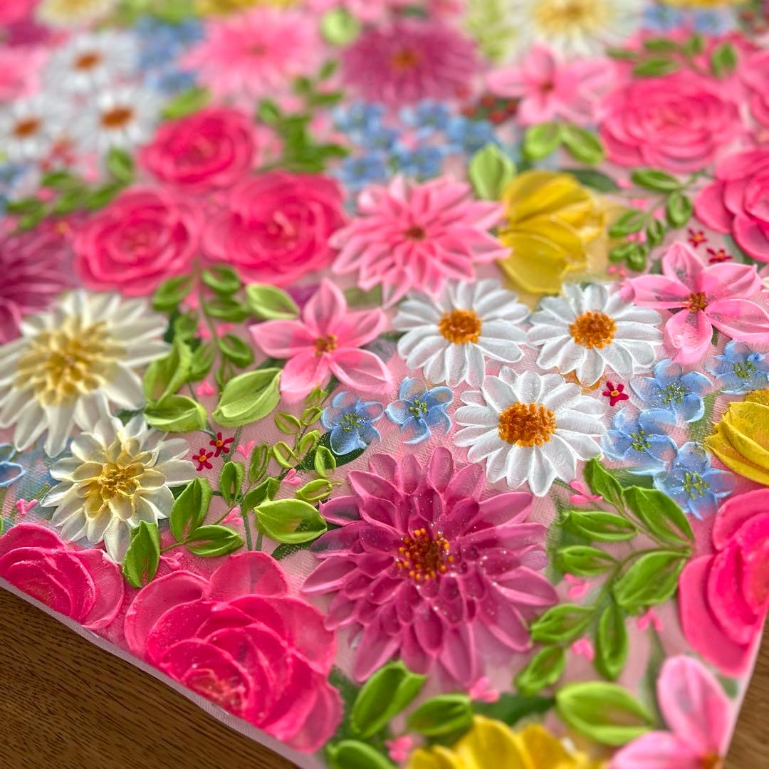 花の絵 花柄 ボタニカルアート 絵画 ガーデニング 庭 花 フラワー