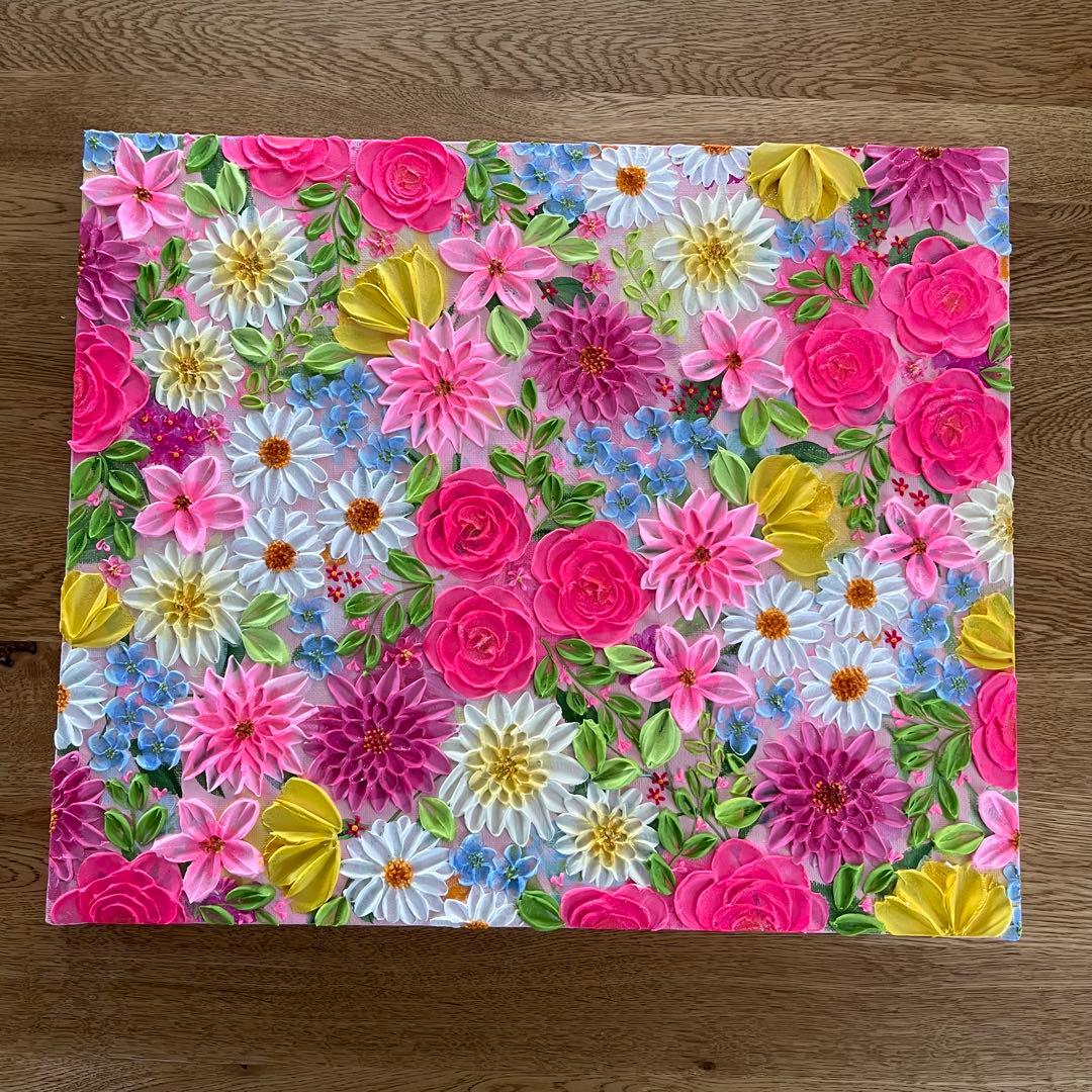 花の絵 花柄 ボタニカルアート 絵画 ガーデニング 庭 花 フラワー