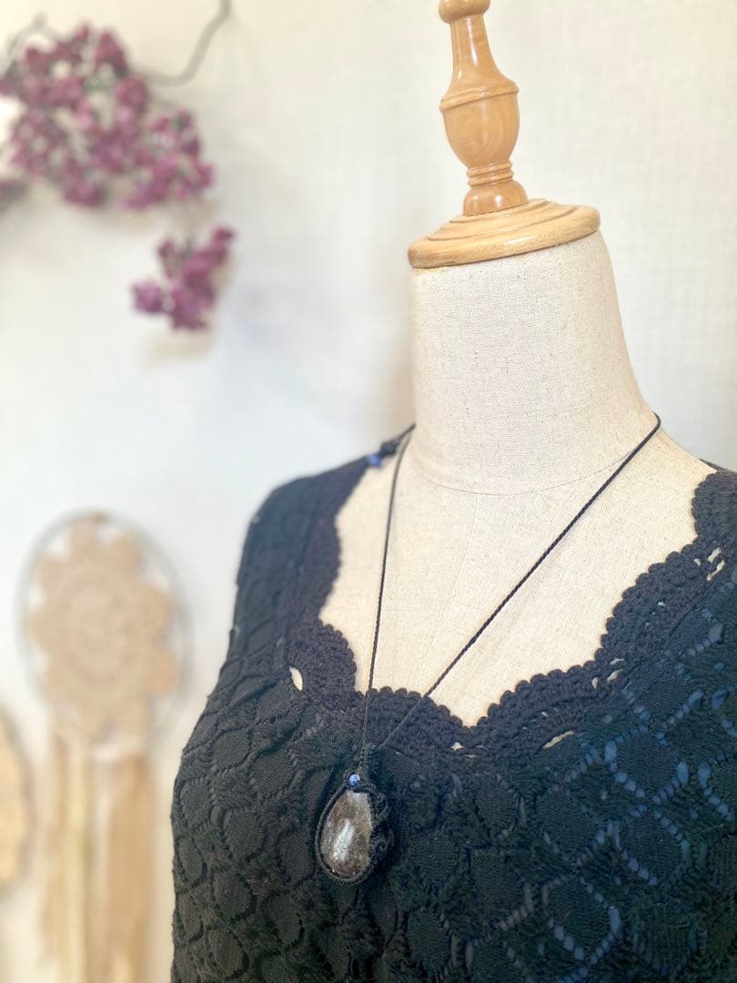 タリスマン＊ヒーラーの作るお守りアクセサリー/天然石マクラメネックレス