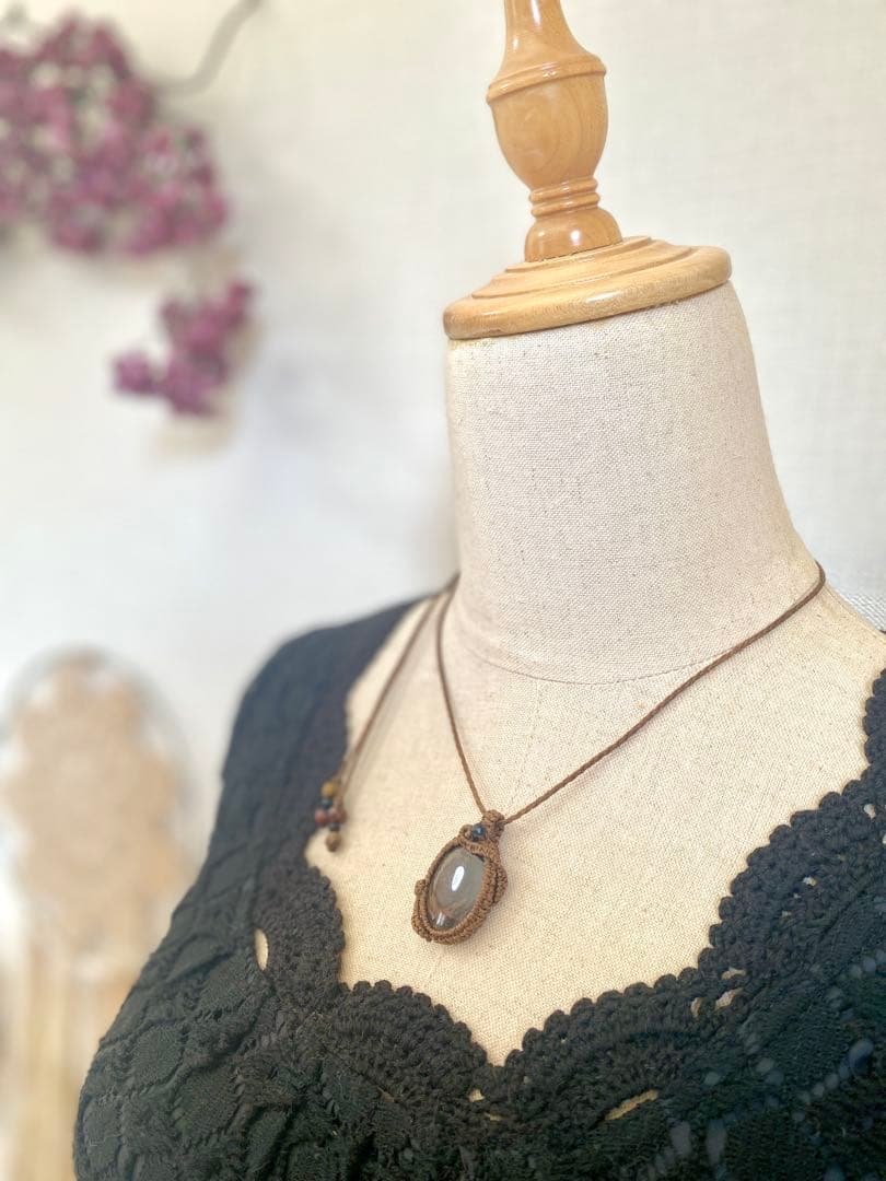 タリスマン＊ヒーラーの作るお守りアクセサリー/天然石マクラメネックレス