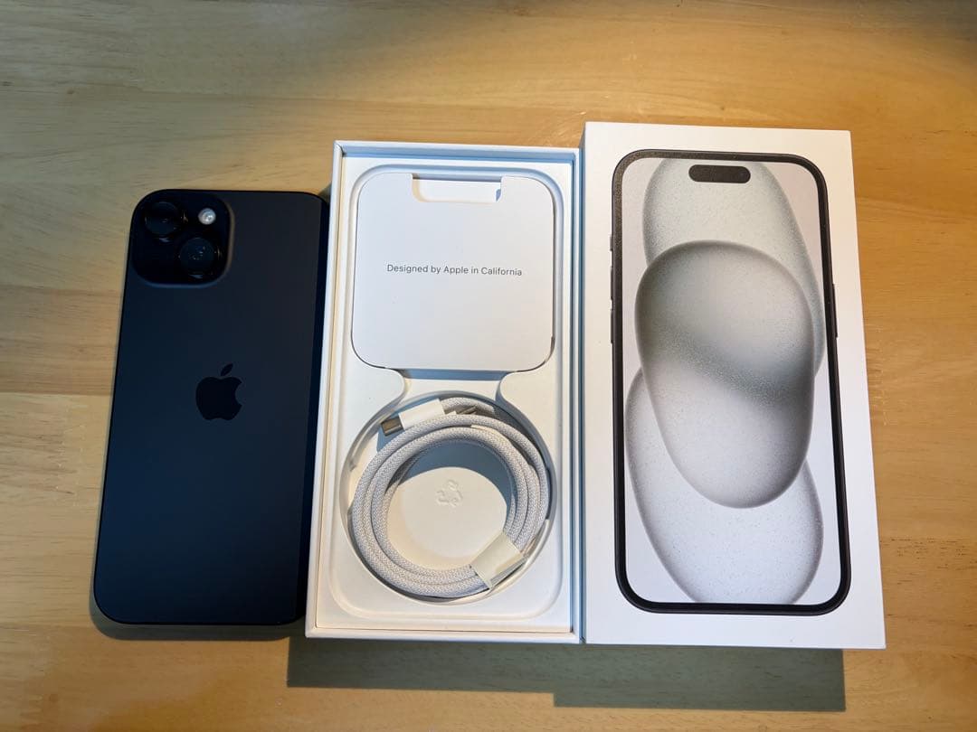 【美品】Apple iPhone 15（Black）128GB