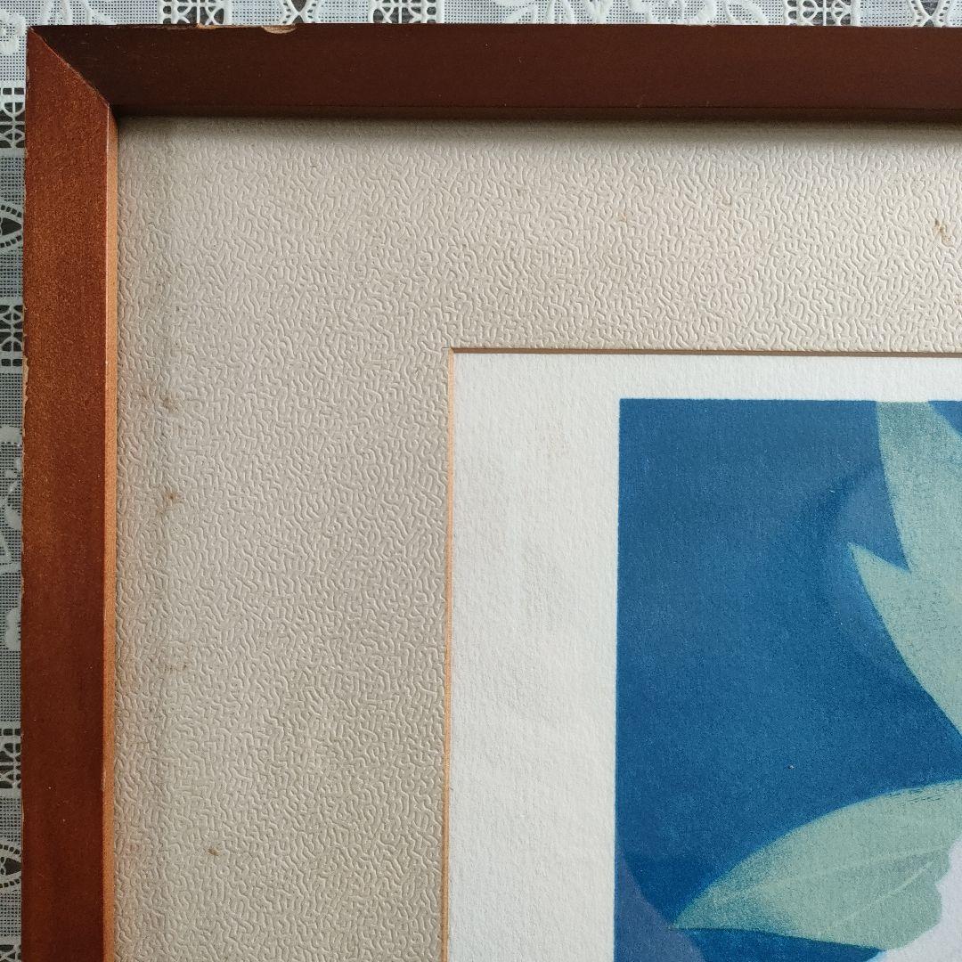 松尾　敏男（日本美術院理事長）大判リトグラフ『夕牡丹』作家保存版