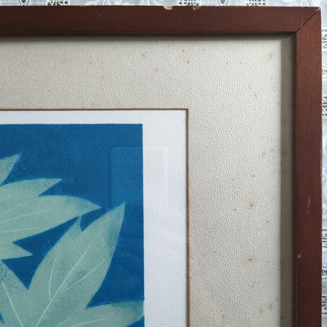 松尾　敏男（日本美術院理事長）大判リトグラフ『夕牡丹』作家保存版