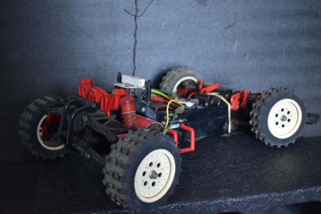 [当時物] 小鹿 1/10 タミヤ サンダーショット メカ付き シャーシ