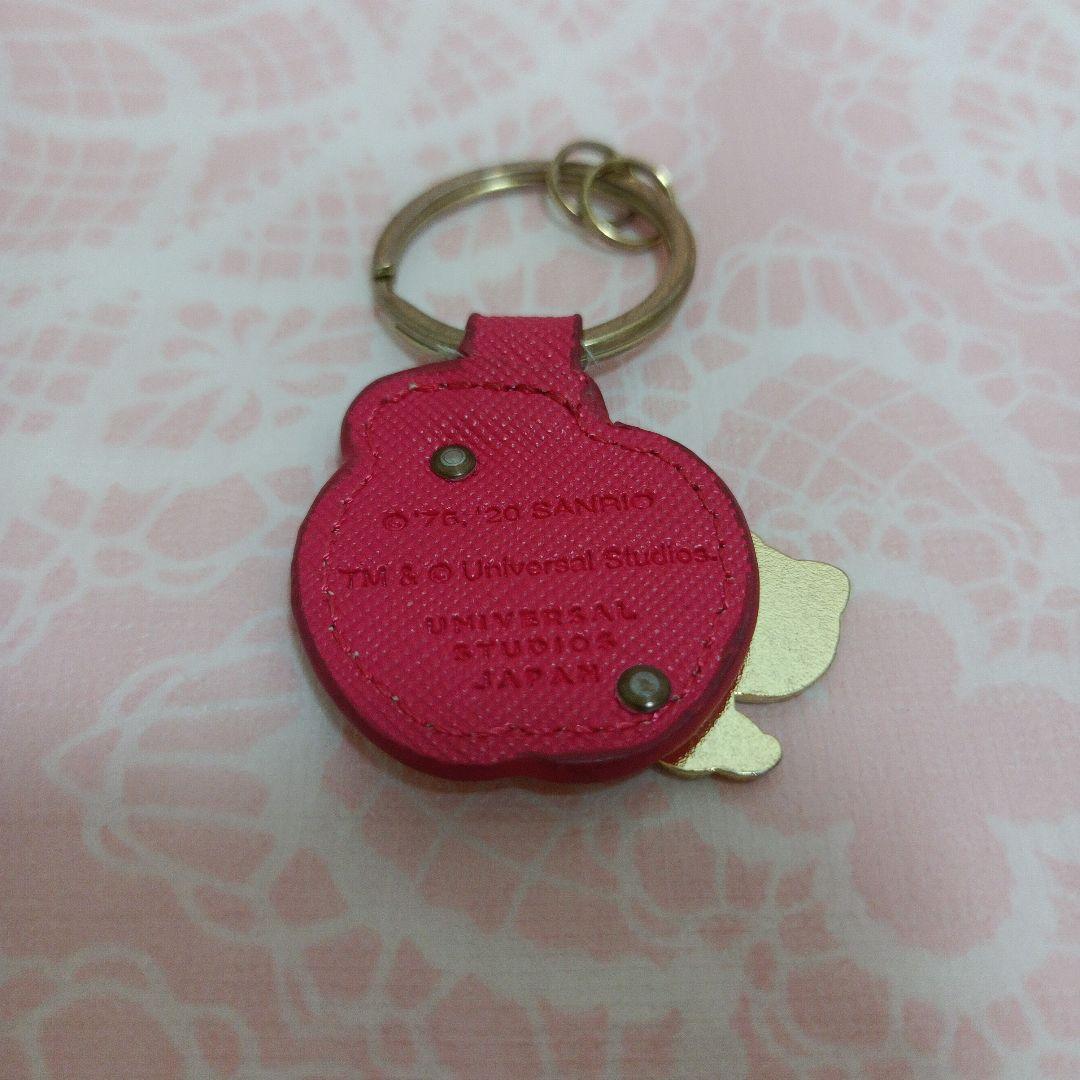 サンリオ　ハローキティ　平成レトロ　USJ限定 りんご　チャーム　キーホルダー